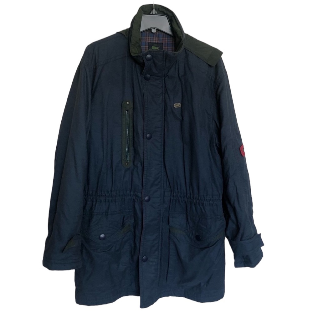 Rare Vintage Lacoste Mens Hooded Outdoor Jacket Sz 52/ L